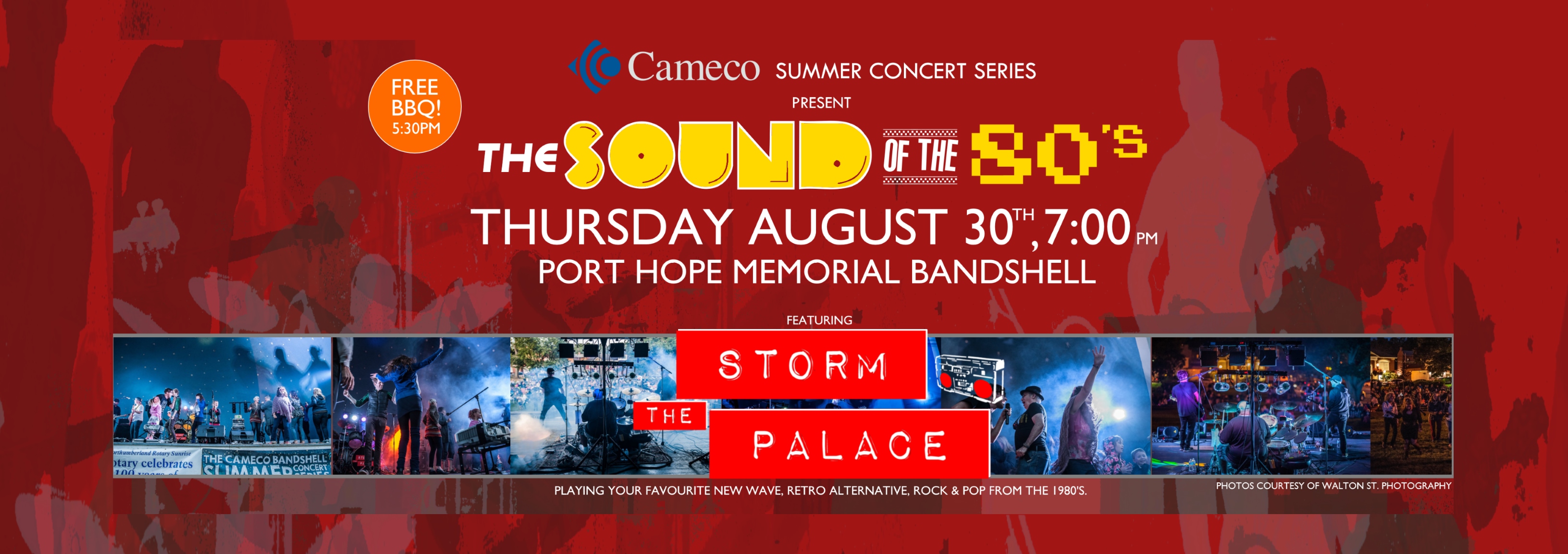 Thurs Aug 30th Cameco Summer Bandshell Concert Series Storm The Palace